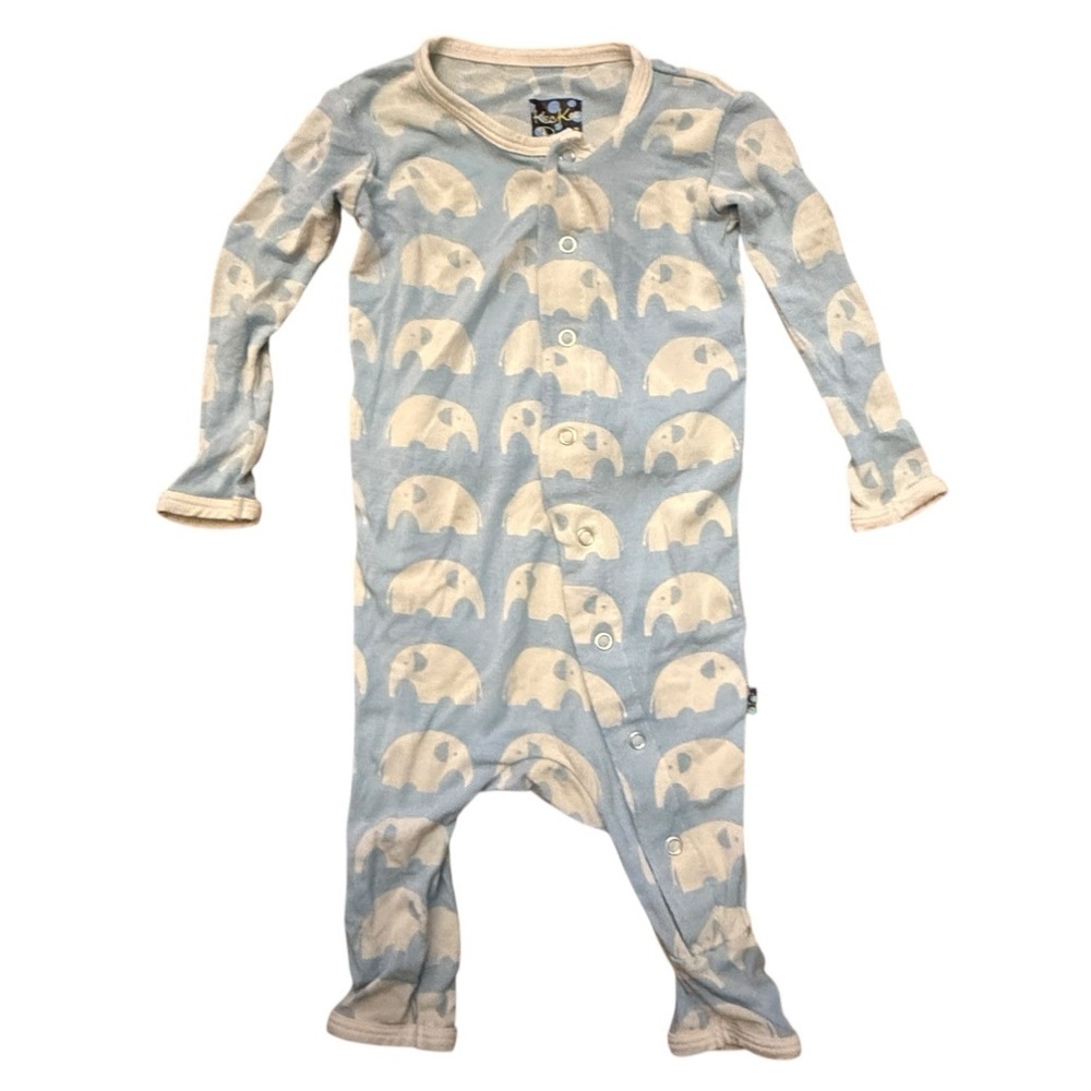 Kickee Pants Onesie with Elephants